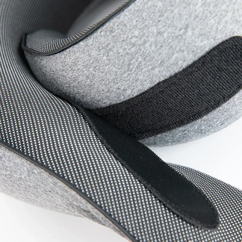 وسادة الرقبة وسادة السفر رغوة الذاكرة وسادة دعم الذقن الناعمة مع دعم الرأس 360 درجة 2027