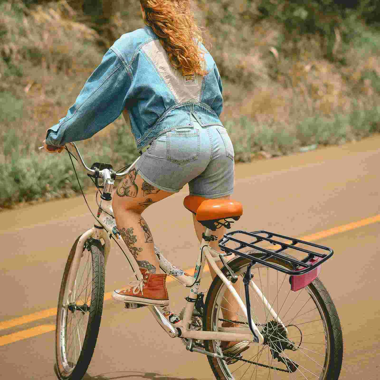 

Electric Vehicle Rear Shelf Back Rack for Bicycle Bike Luggage Seat Cushion Cargo Folding