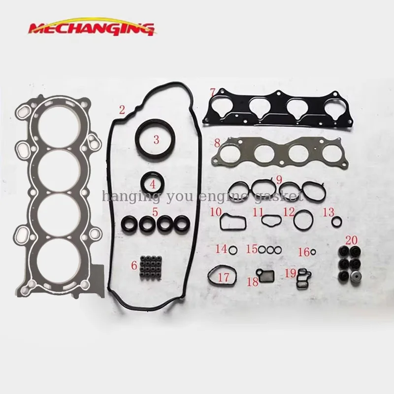 FOR HONDA ACCORD VII OR CR-V II 2.4 Vtec K24A1 K20A3 Full set Engine Parts Engine Gasket Engine Rebuilding Kits 06110-RZA-000