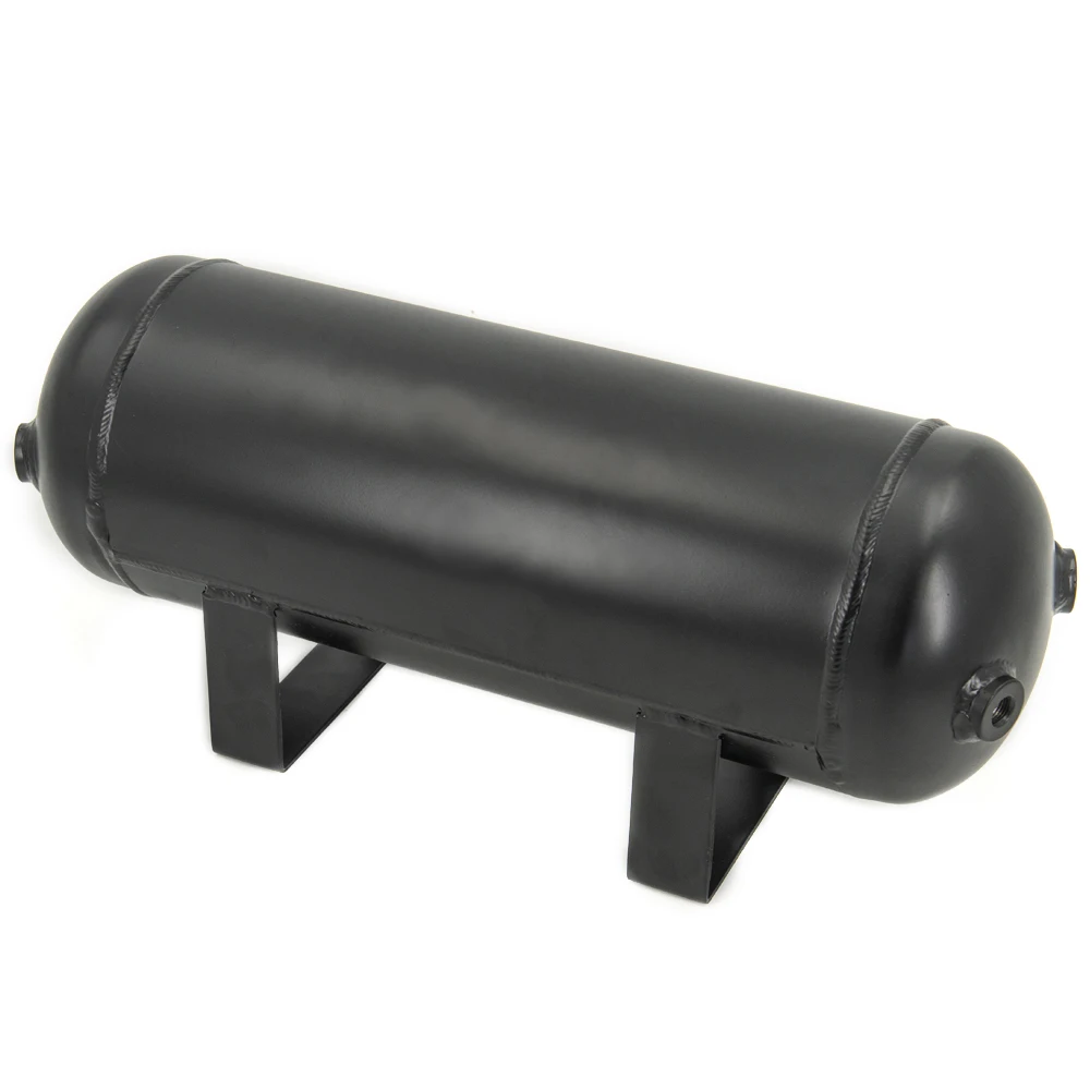 3 Gallon Aluminum Air Cylinder Air Tank Pneumatic Air Suspension System Tunning Vehicle Parts 1/4 NPT Holes