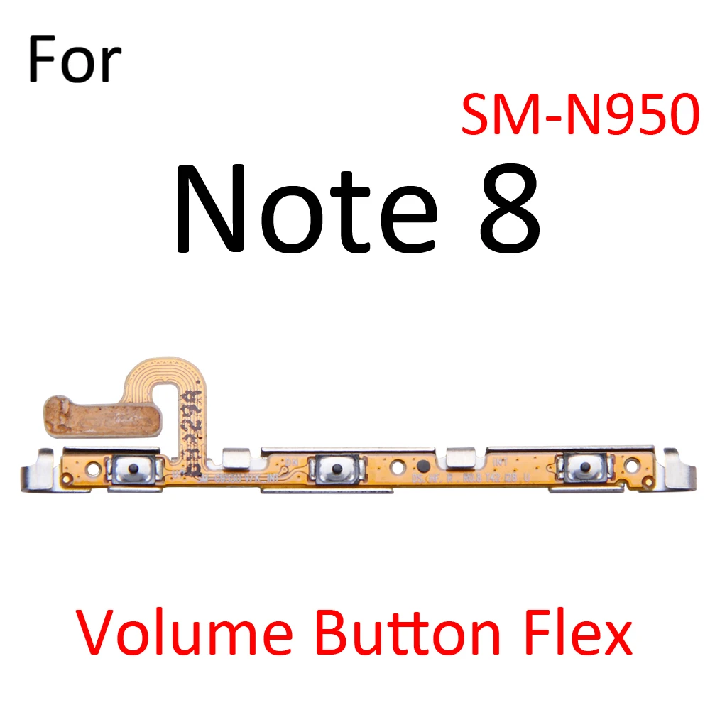 Interruptor conector liga/desliga botão de volume cabo flexível para Samsung Galaxy Note 4 5 8 9