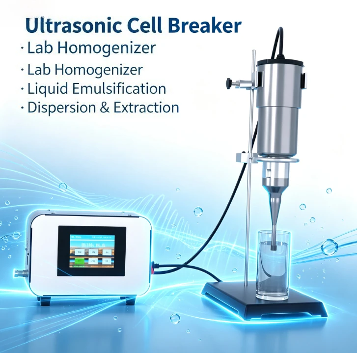 Ultrasonic Homogenizer Sonicator Cell Disruptor Lab Emulsifier Disperser Extractor Tissue Processor Probe Sonifier Mixer
