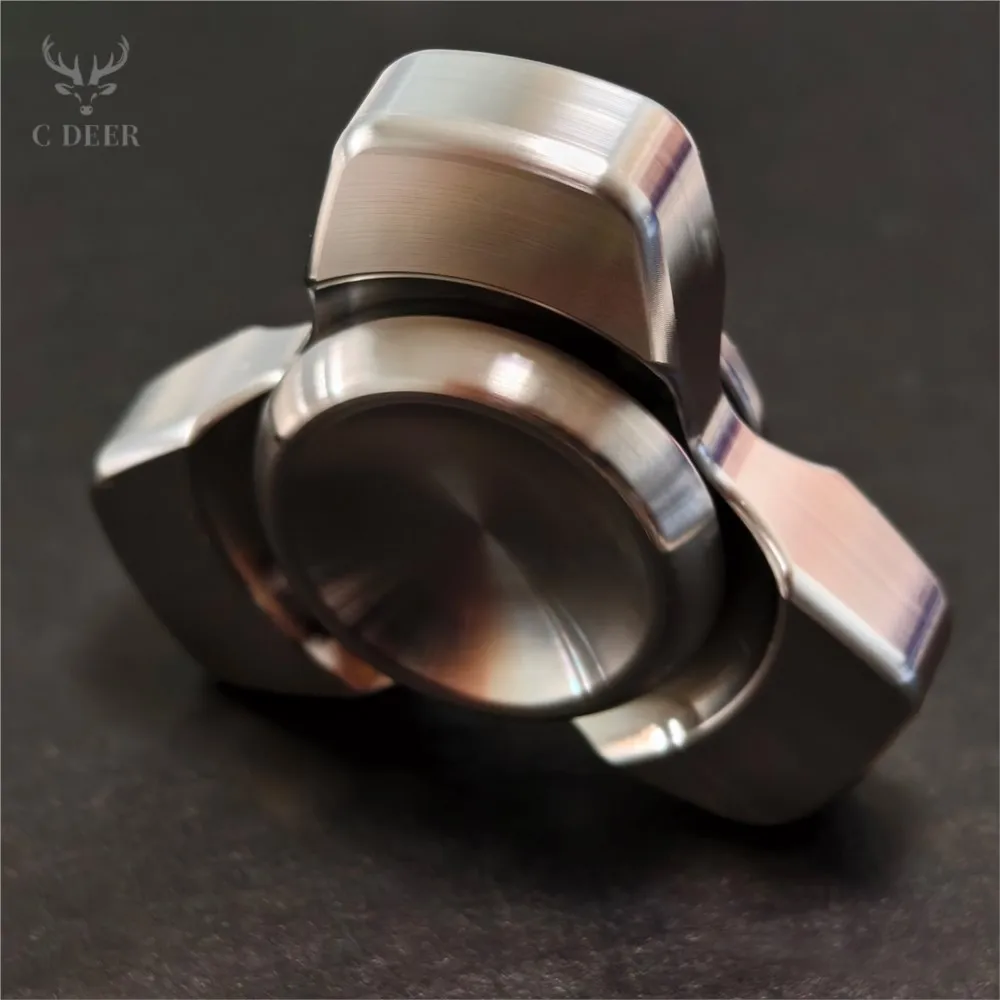 C.DEER Spyra Dreiblatt-Fidget-Spinner, Original-Designs, Metall-Fidget-Spielzeug für Erwachsene, Gadgets zur Angstlinderung, tragbares Büro