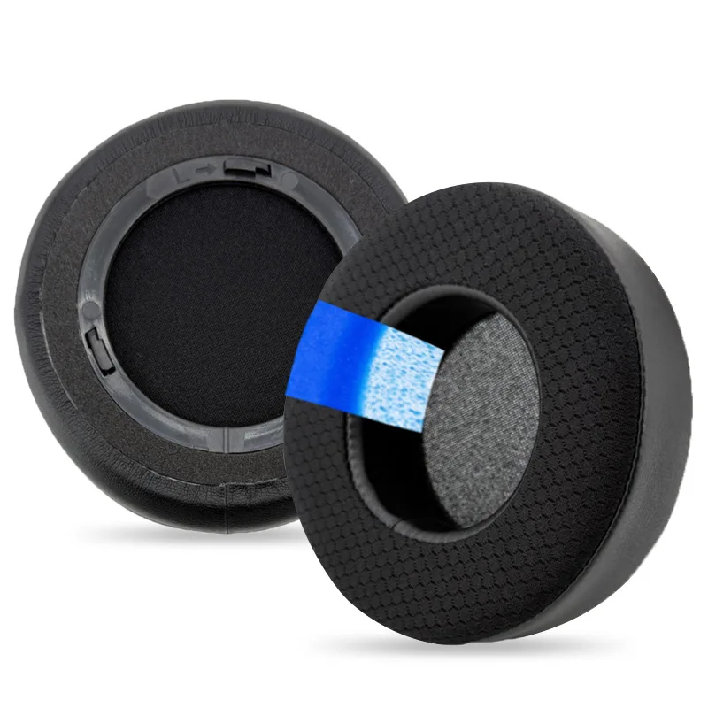 Verkoelende gel-oorsteunen, compatibel met de Corsair Virtuoso RGB draadloze gamingheadset, zachte sponskussentjes als reserveonderdeel.