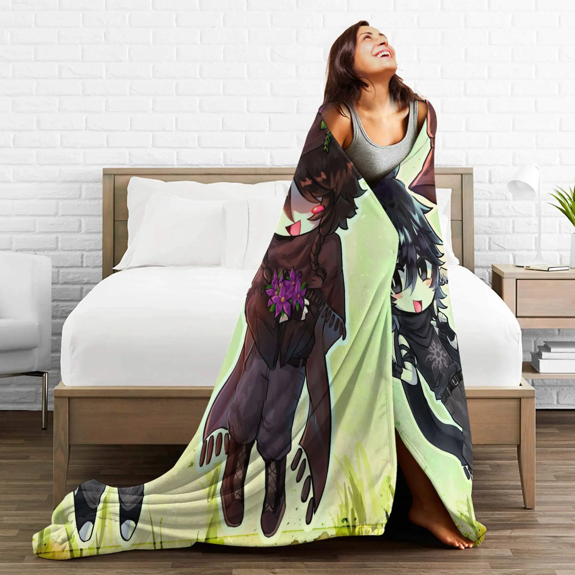 سوبر بطانية دافئة الفتيات الفتيان التخييم البراقة وقتين Azure رمي بطانية الفانيلا المفرش للمنزل ديكور أريكة غطاء سرير #6