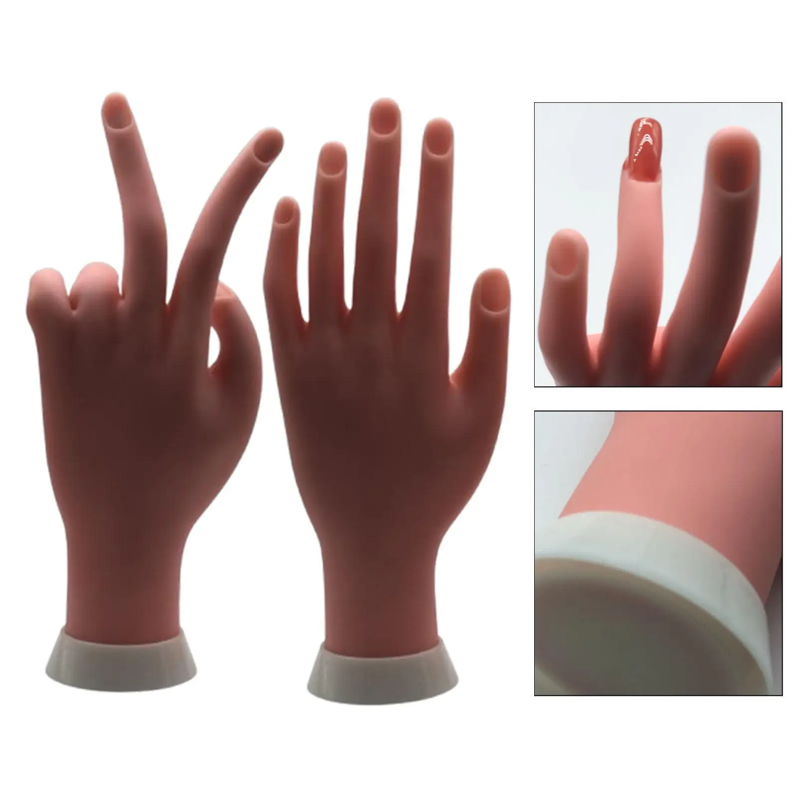 

Silicone Mannequin Hand Model Practice Tool for Organizing Rings Stores