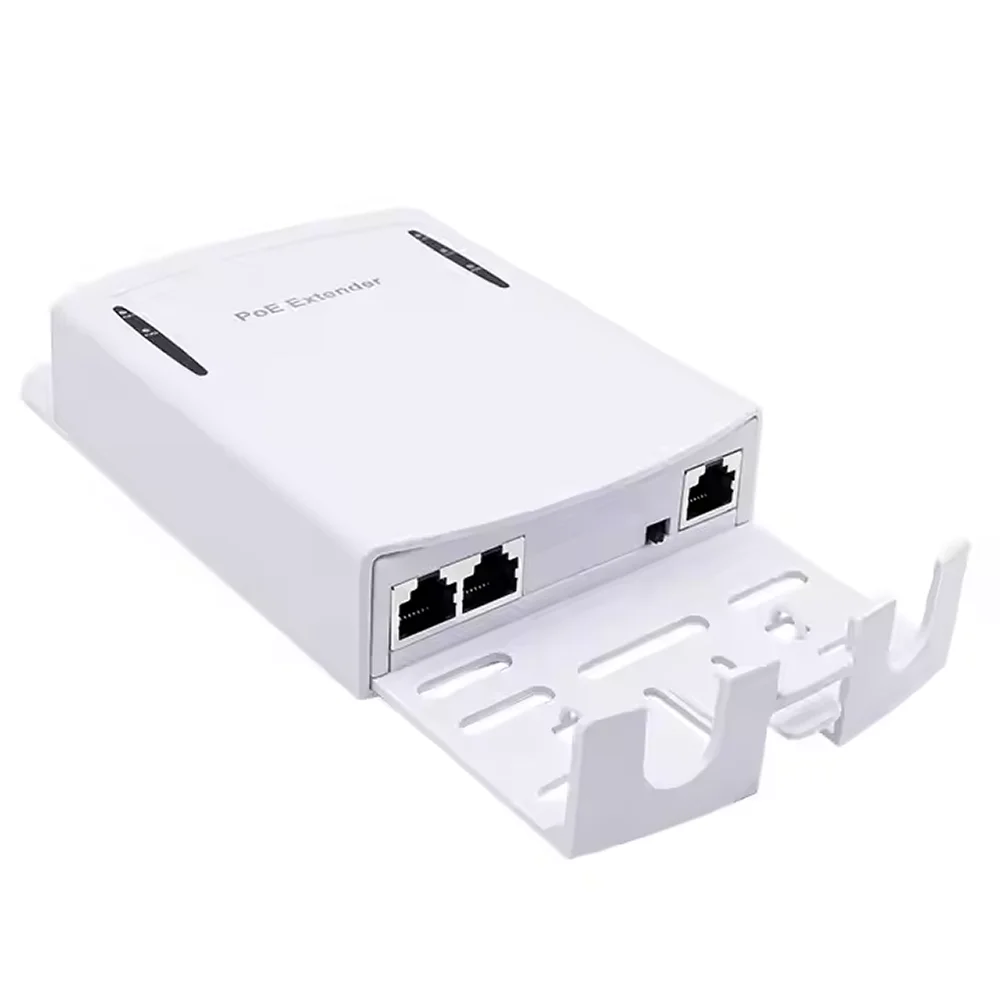 1-2 Port Waterproof POE Repeater 10/100Mbps Low Power Consumption Ethernet 2 Port poe outdoor extender Network Splitter