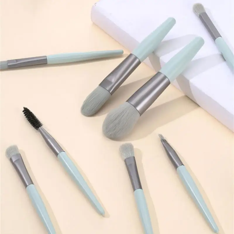 8 Pcs Cosmetics Foundation Blush Powder Eyeshadow Blending Makeup Brush Soft Fluffy Makeup Brushes Beauty Tools Make Up Brushes