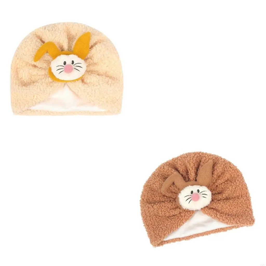 

Nursery Hospital Turban Hat Winter Warm Caps for 0-1 Year Baby Infants Caps Double Layer Headwrap Bonnet Caps 4XBC