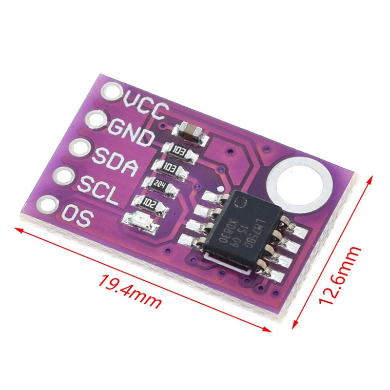 2~200Pcs CJMCU75 LM75 Temperature Sensor High Precision Development Board Module LM75A high Speed I2C Interface