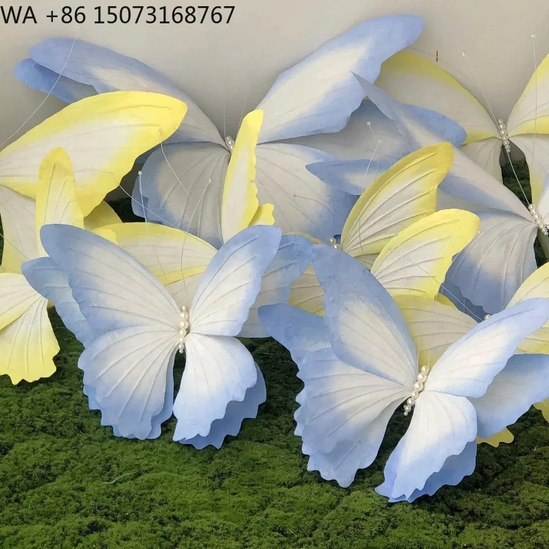 

Artificial Paper Big Butterfly Wings Suitable for Wedding Party Event Butterfly Decorations Mall Window Display Photo Booth