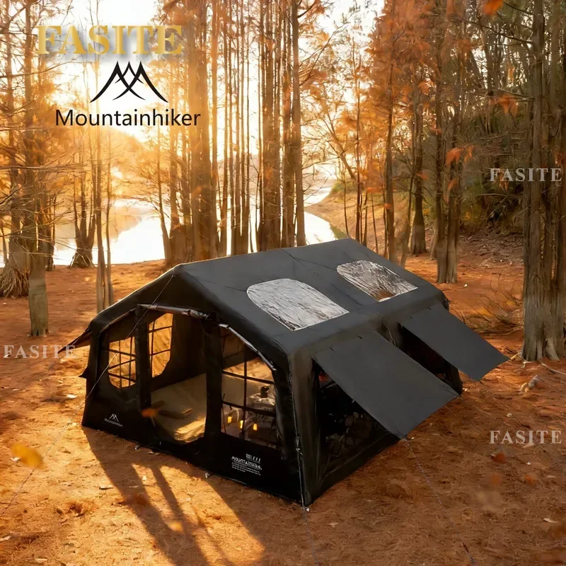 For Mountain guest 13.6m2 Inflatable Tent Outdoor Camping Multi-Person Large Capacity Leisure Rainproof
