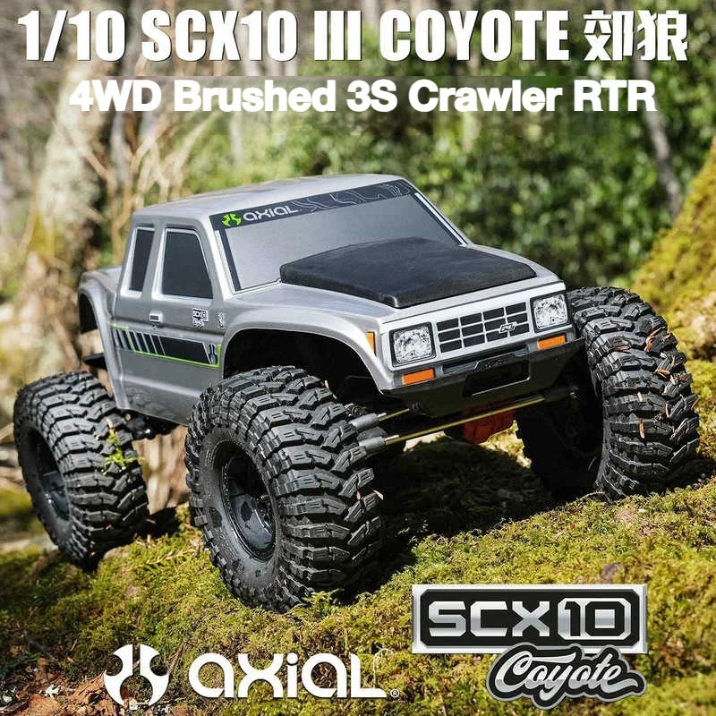 

AXIAL SCX10 III Coyote 1:10 Climbing Car RC Remote Control Model Car Four-Wheel Drive Brushed 3S Off-Road Vehicle RTR