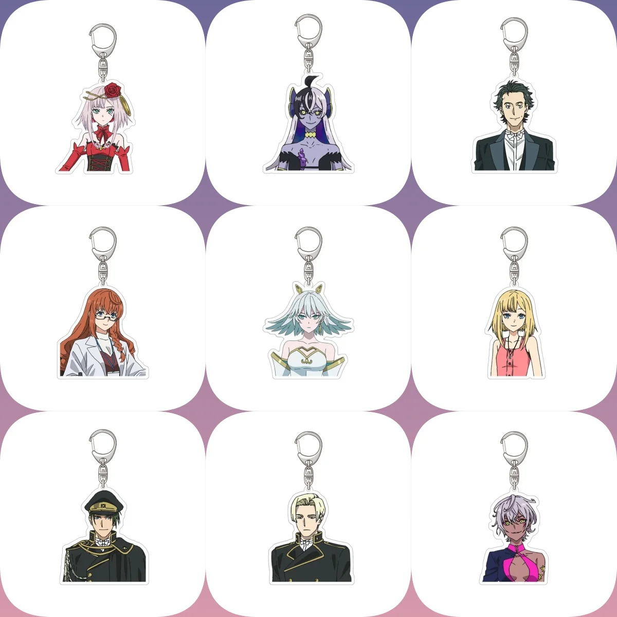 

6CM Hot Anime takt op.Destiny Keychain Acrylic Keychain Model Cosplay Characters Ornament Accessories Christmas Collection