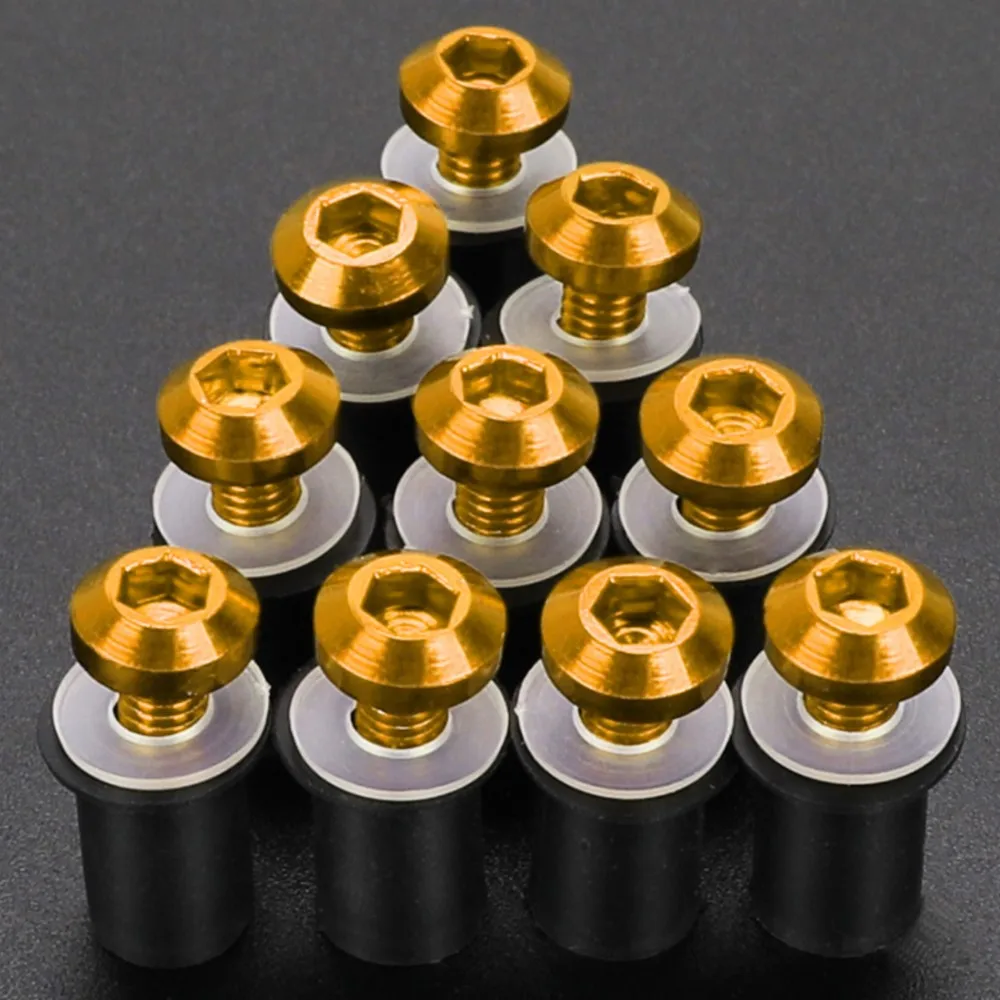 

10pcs/Set M5 Windshield Nuts Windscreen Fairing Screw Bolts For HUSQVARNA Vitpilen 701 401 SVRRTPILEN 401 701 401 SUPERMOTO