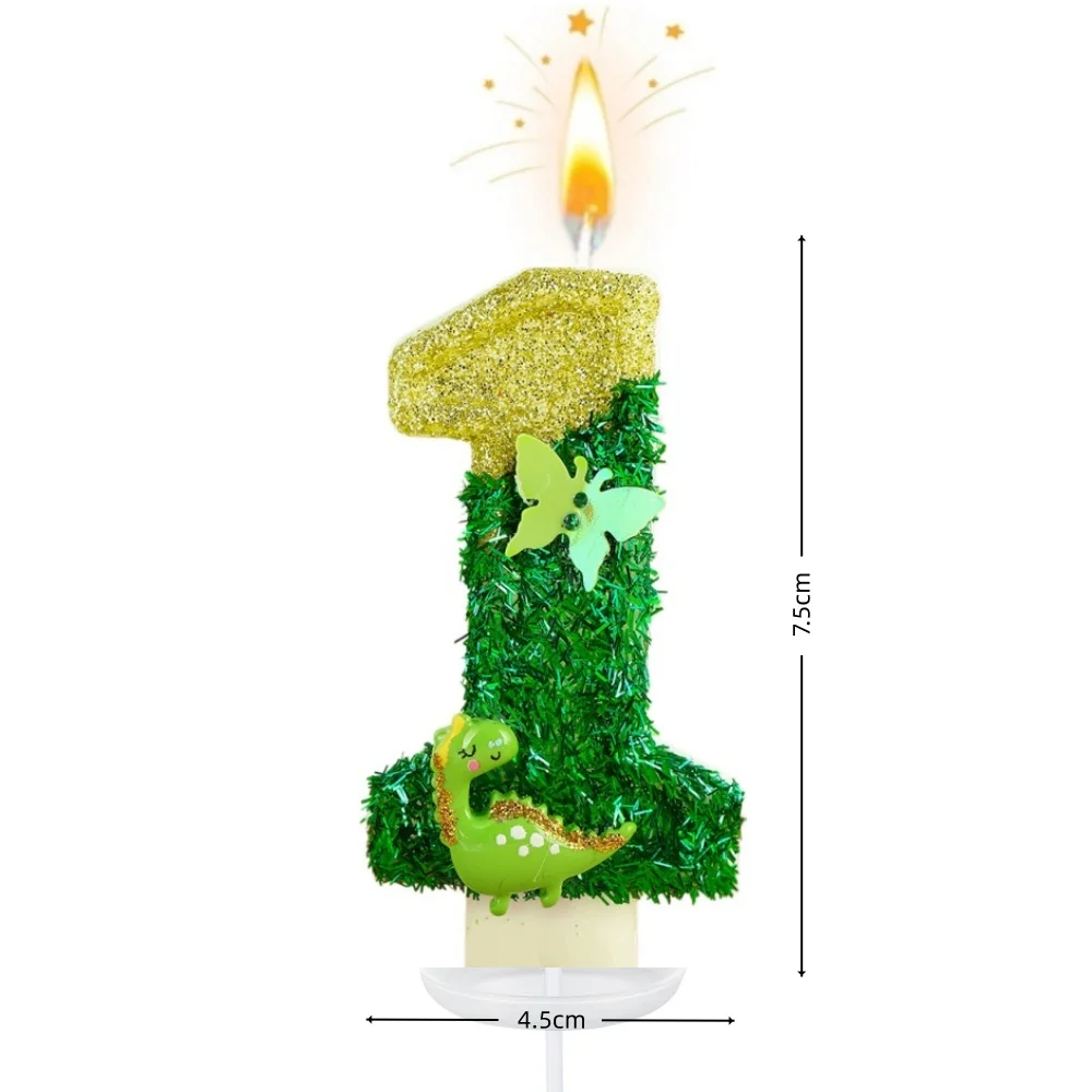 0-9 Number Birthday Candles butterfly Dinosaur Birthday Cake Digital Party Anniversary Candle Decoration