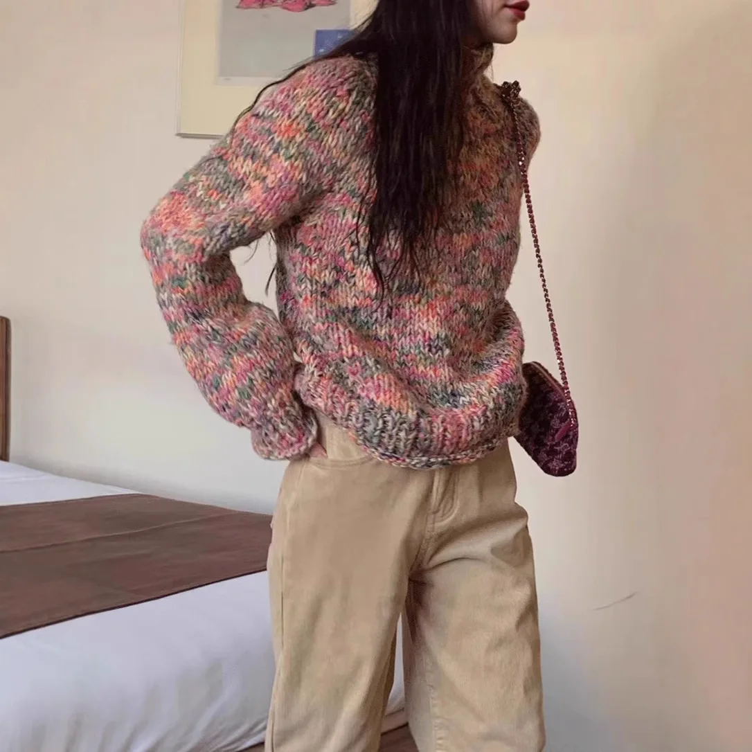 

Вязаный накладной детский свитер, шапка из тонкой шерстяной ткани с полом из Китая для женской осенней моды