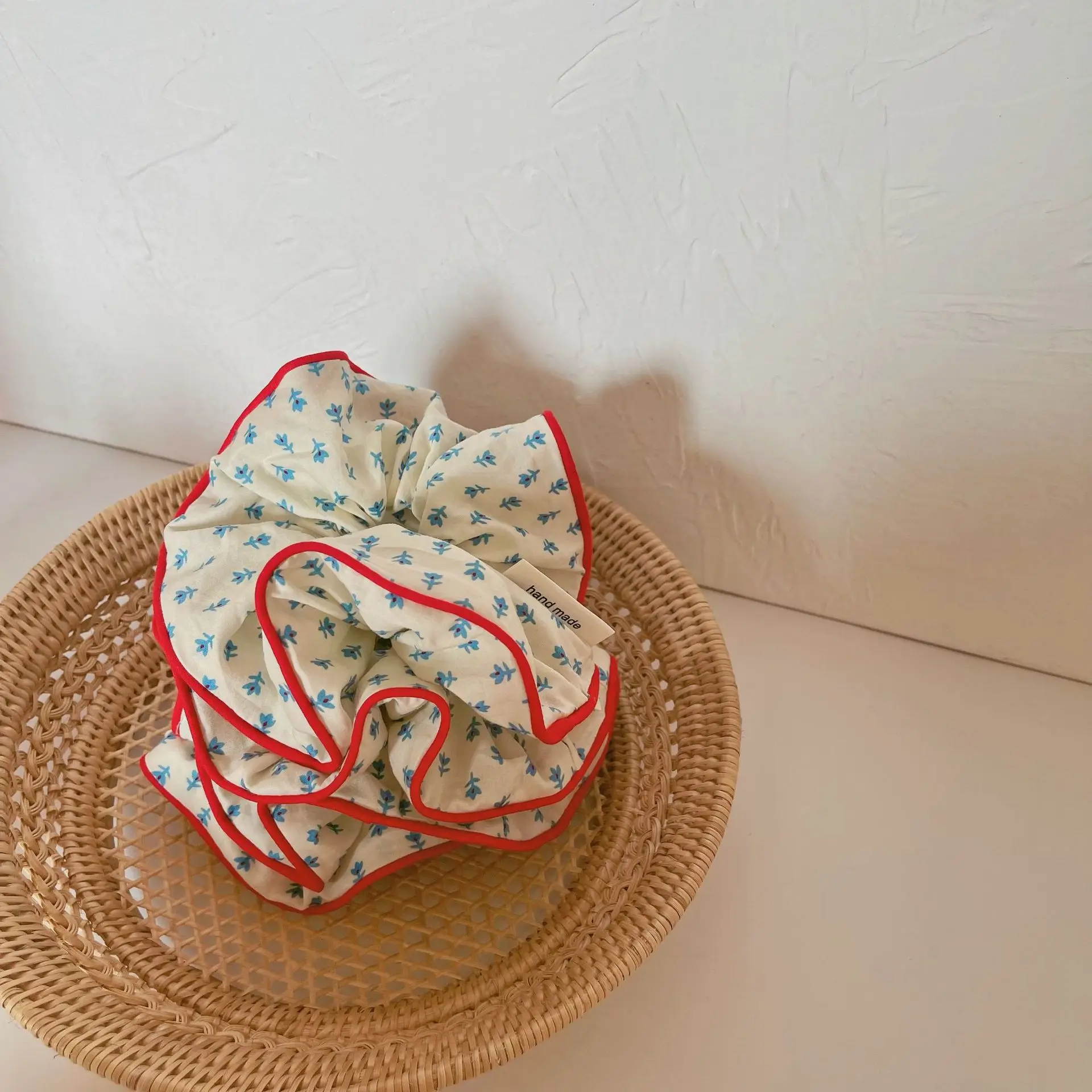 

Korean Style Floral Hair Ties Cute Pastel Scrunchies for Women Sweet Bowknot Elastic Hair Accessories hair accessories 스프링머리끈