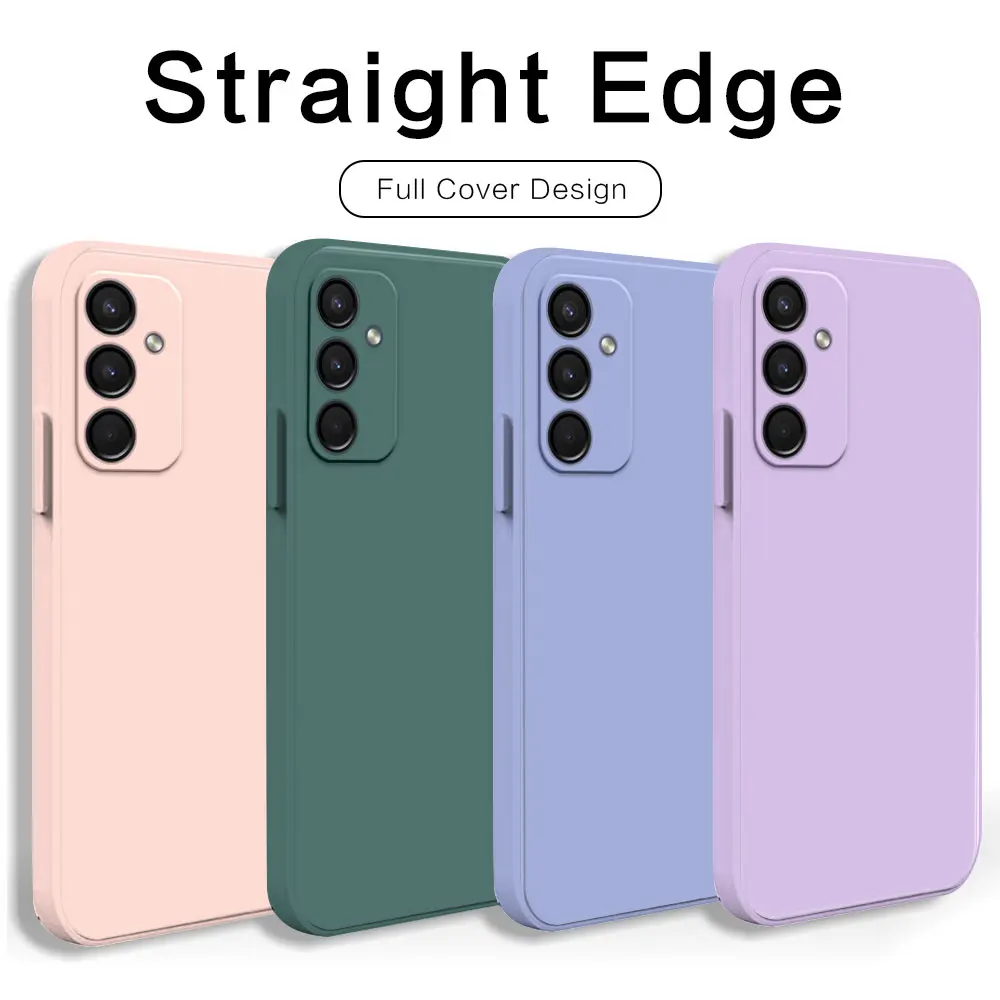 For Samsung A34 A24 Case For Samsung Galaxy A34 5G Coque Matte Soft Silicone Shockproof Cover Galaxy A24 Square Phone Case Funda