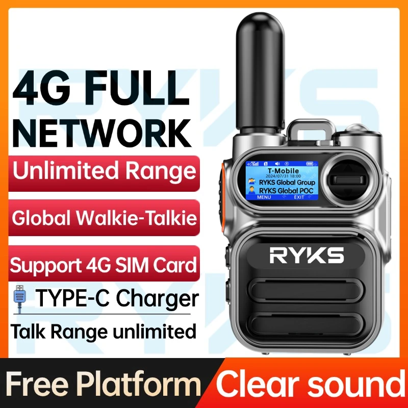 

Poc Radio Global 4G Walkie Talkie 5000Km Long Range Camping Two Way Ham Radio Incompatible Zello Dmr Baofeng Uv5R Quansheng Tk11