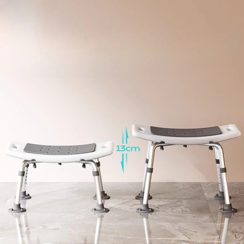 ‌Japanese Ofuro Bath Stool, Aviation Aluminum Shower Chair, Adjustable Mobility Aid, Elderly & Maternity Safety Seat
