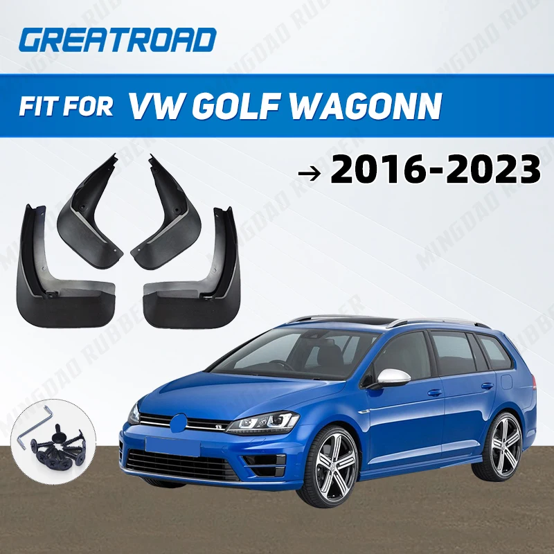 For Volkswagen Golf Wagon 2016-2023 2017 2018 2019 2020 2021 2022 Fender Mudflaps Splash Guards  Mudguards Mud Flaps car