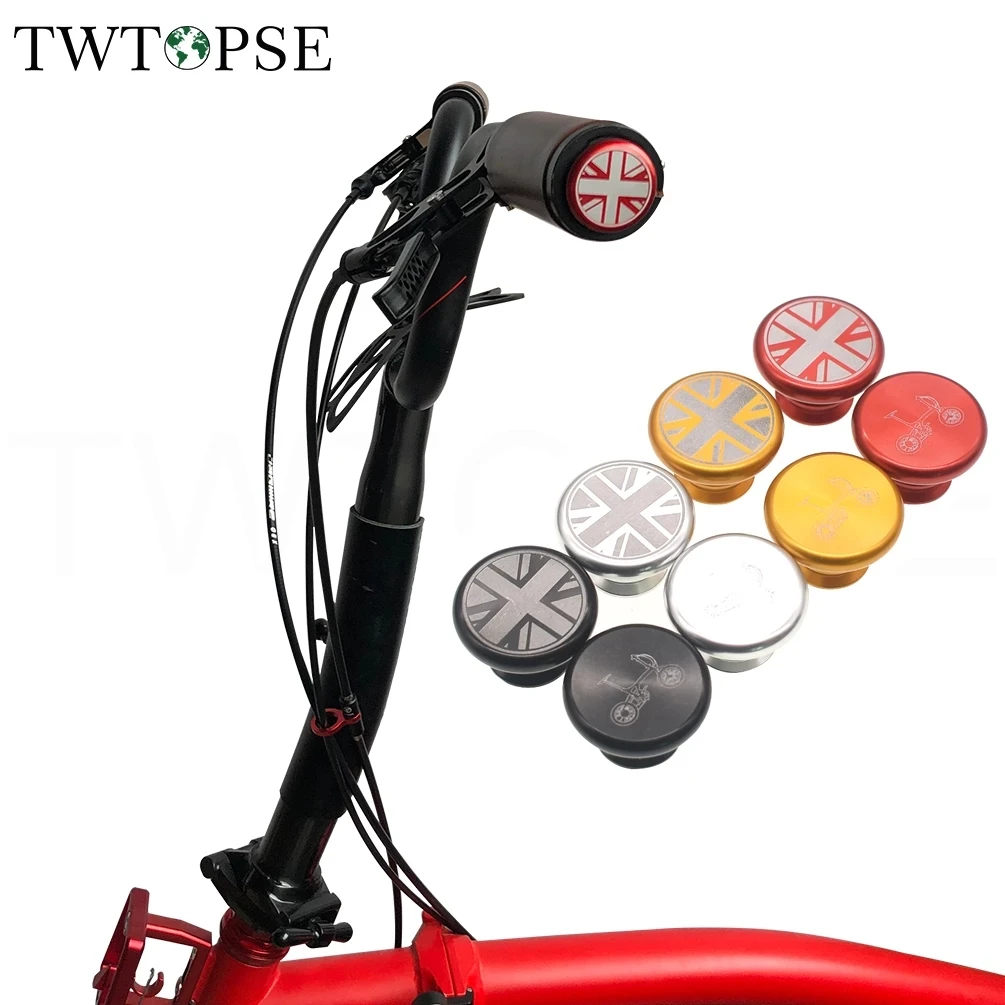 TWTOPSE Bicycle Bike Handlebar Plugs For Brompton 3SIXTY Birdy PIKES Crius Folding Bike Cycling Handle Bar MTB Cap Accessories