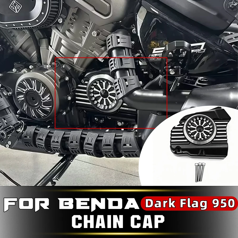 

BENDA Dark Flag 950 Timing Chain Cover Left Engine Outer Cover Upgrade Accessories