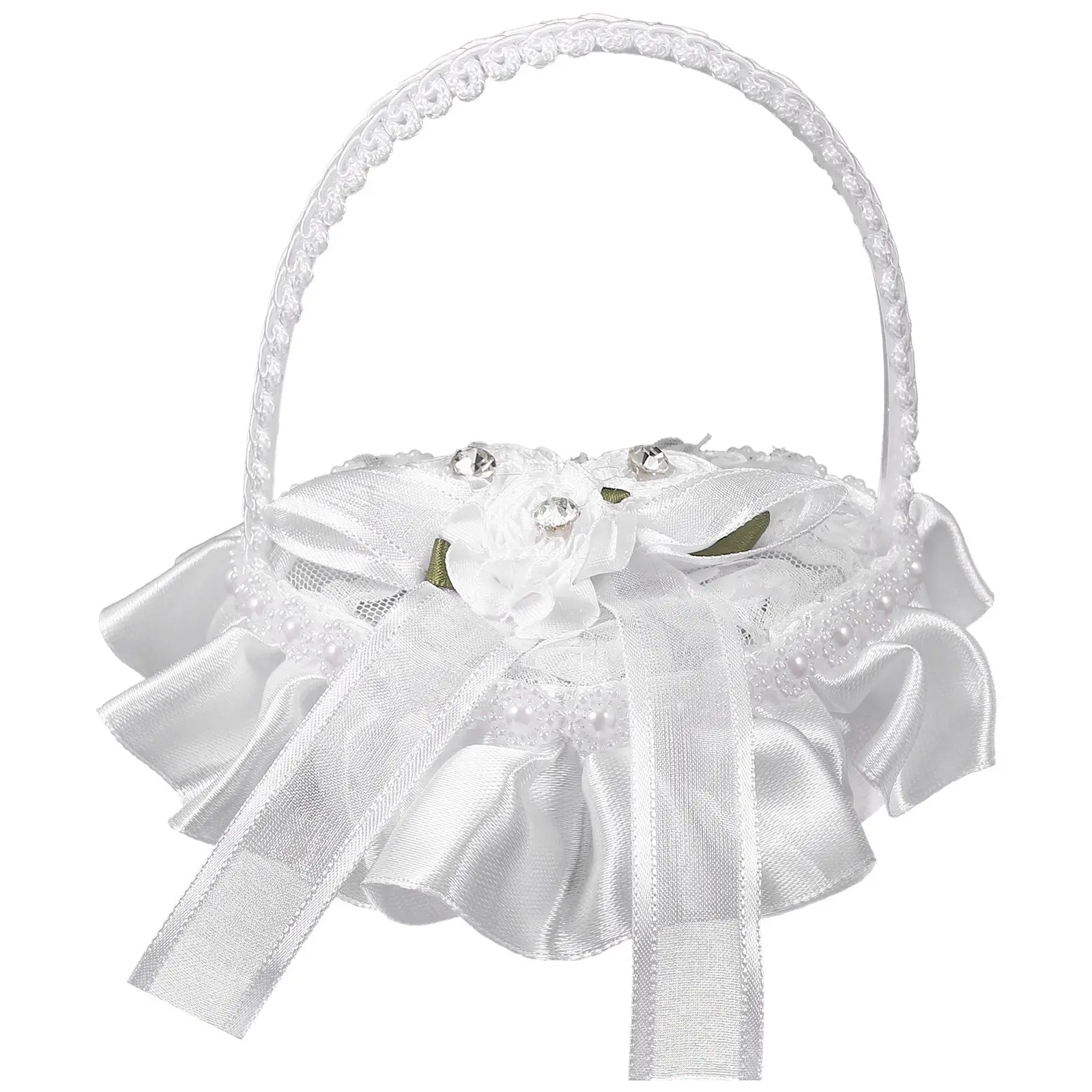 Mini Lace Ring Box Heart Shape Wedding Decor Ceremony Holder Luxury Satin Small Portable Ring Pillow for Party DIY