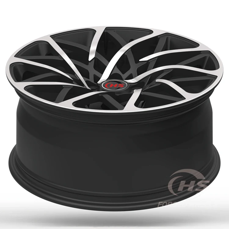22x9.5 20x9.5J Matte Black Machined Face 5*120 Sport Car Custom Forged Wheels Rims for  Range Rover