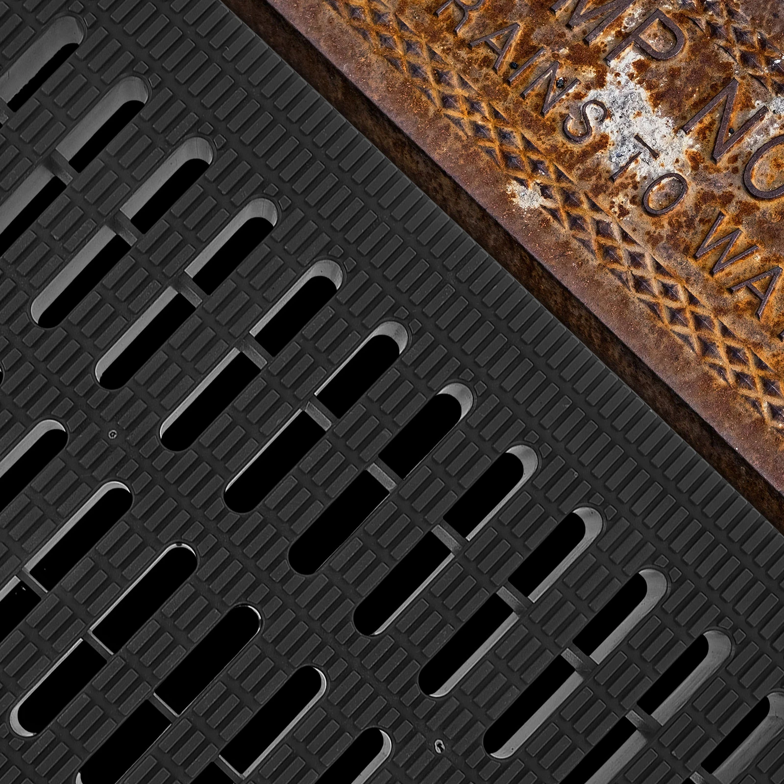 

Plastic Drainage Drain Cover 20x30x2.5cm Outdoor Trench Cover French Channel Garage Floor Bathroom