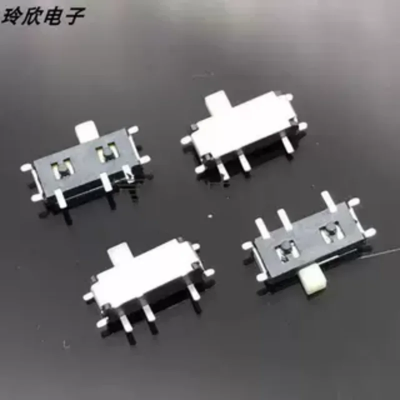 New original MK-12C02-G025 SMD 6.6x2.7mm handle length 2.5mm horizontal seven-joint toggle switch