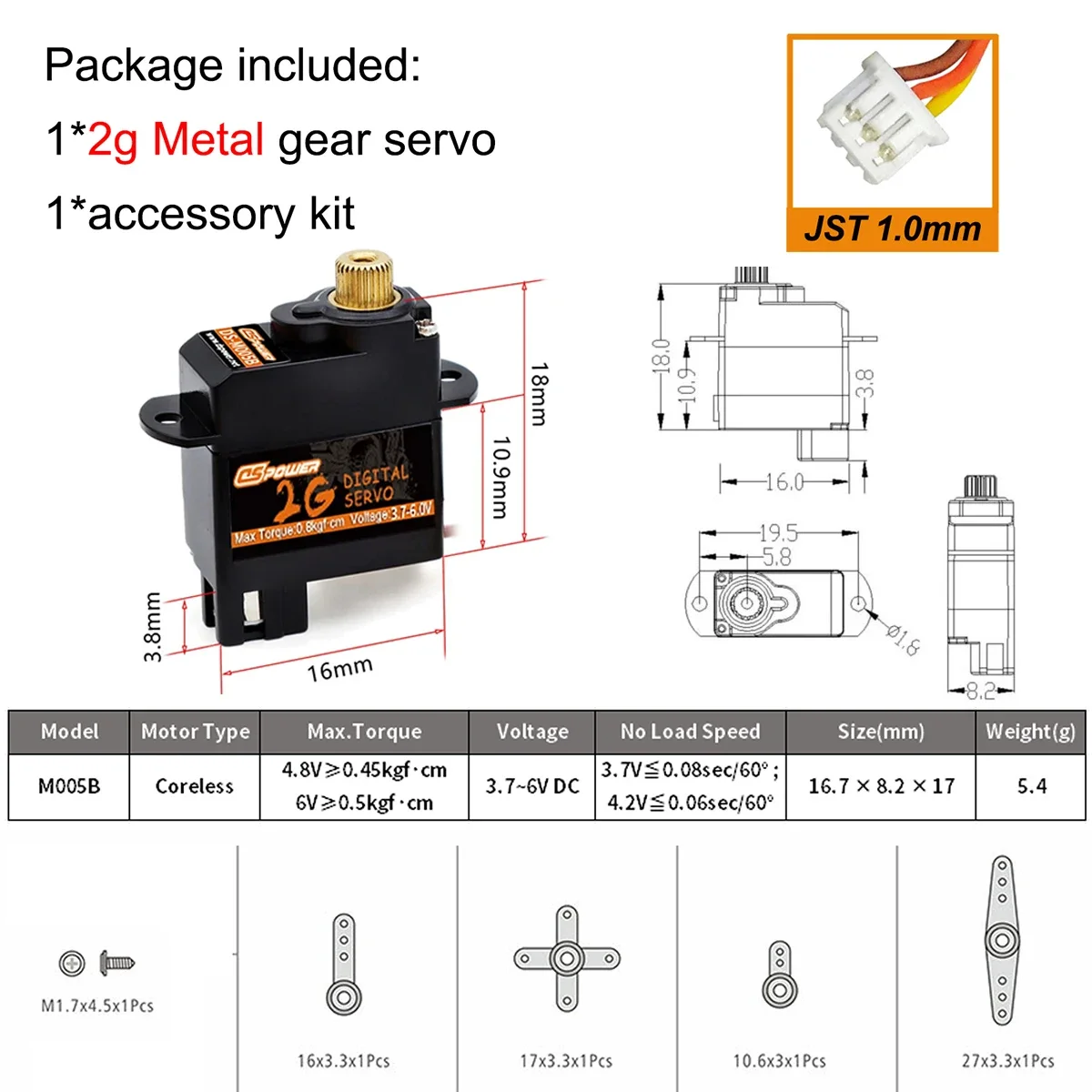 Dower 2g 3,7g 4,3g 5g 6g 8g 9g Mikro plastik/Metall getriebe Digital Servo jr/jst Motor für RC Mini Auto Starr flügel Flugzeug Roboter teil