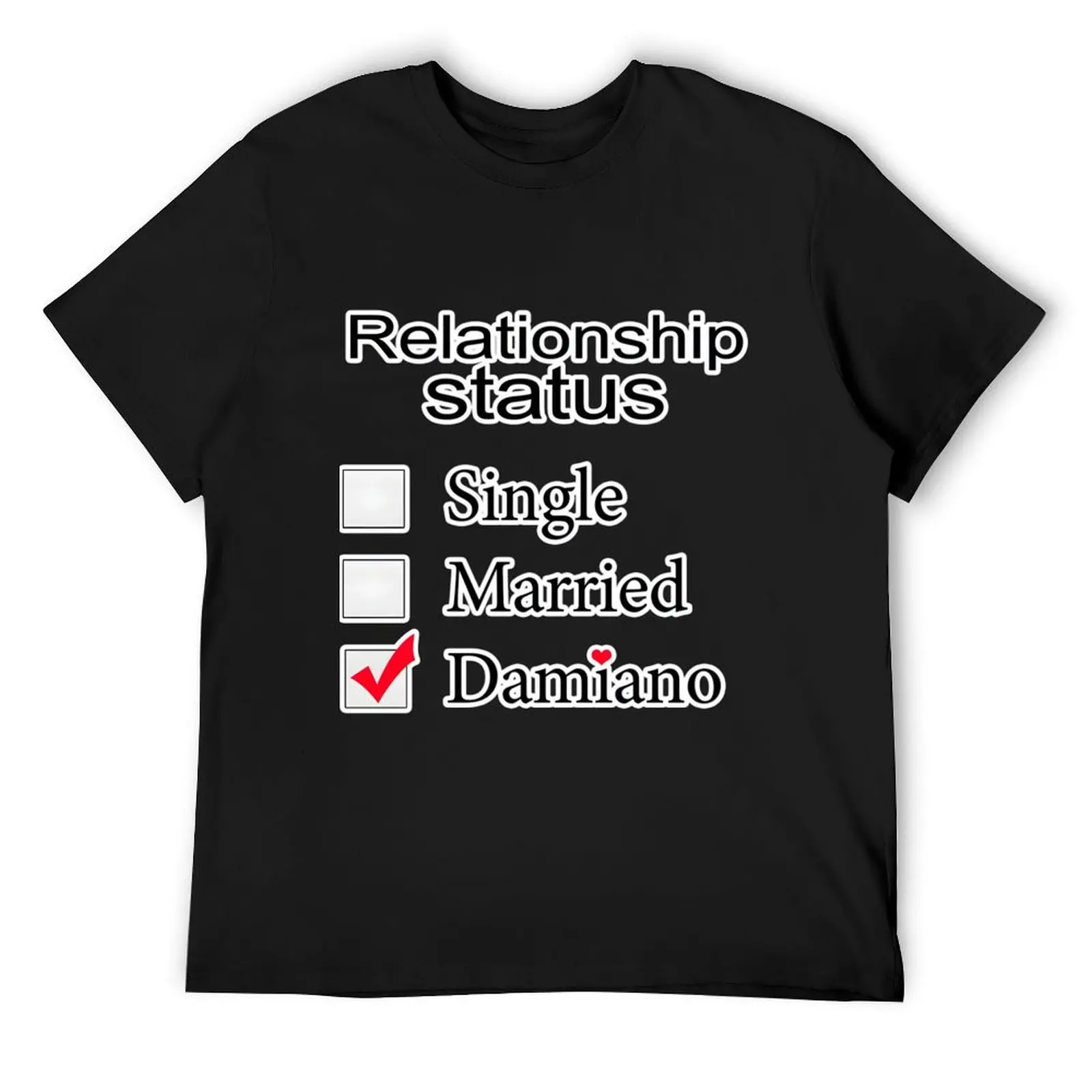 Relationship Status Damiano David Maneskin T-Shirt new edition blacks mens workout shirts