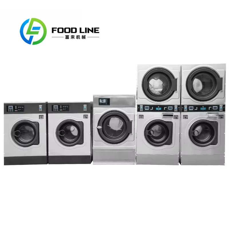 12kg 15kg 20kg Laundromat Washing Machine And Dryer Stacked Hotel Coins Washing Machine For Laundry Shop Customize Customize