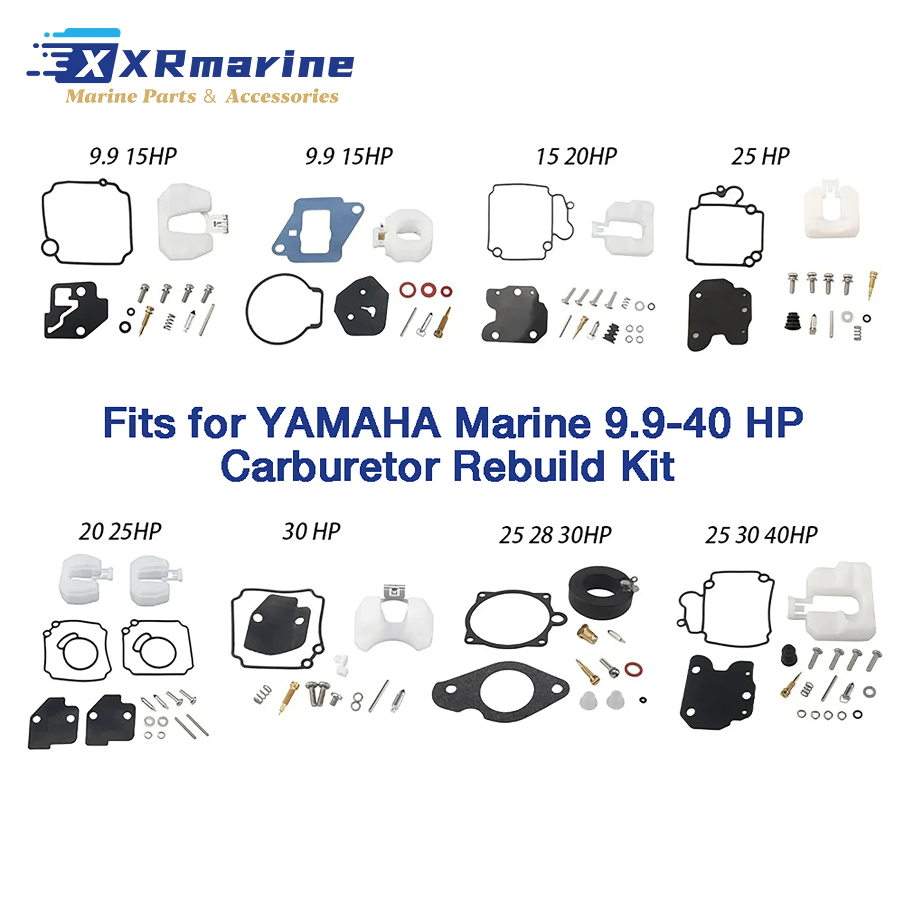 Carburetor Carbs Rebuild Repair Kit for YAMAHA Marine 9.9HP 15HP 20HP 25HP 28HP 30HP 40HP Outboard Engine 66M-W0093 6E7-W0093