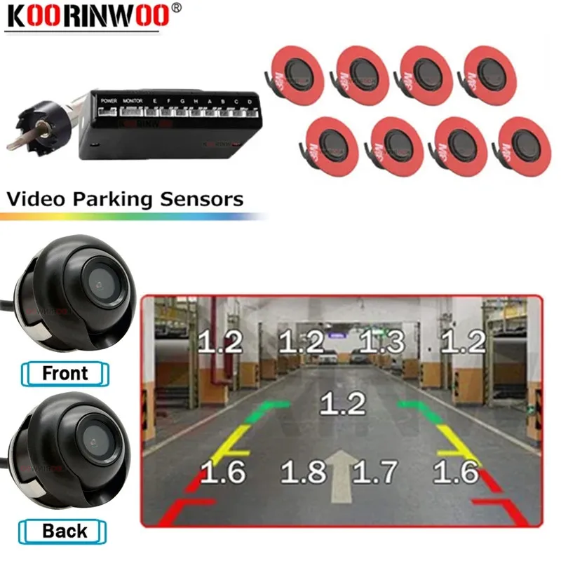 

Датчики парковки автомобиля, интеллектуальная система, датчики, камера заднего вида, передний и задний радар, помощь в парковке автомобиля для навигации Android