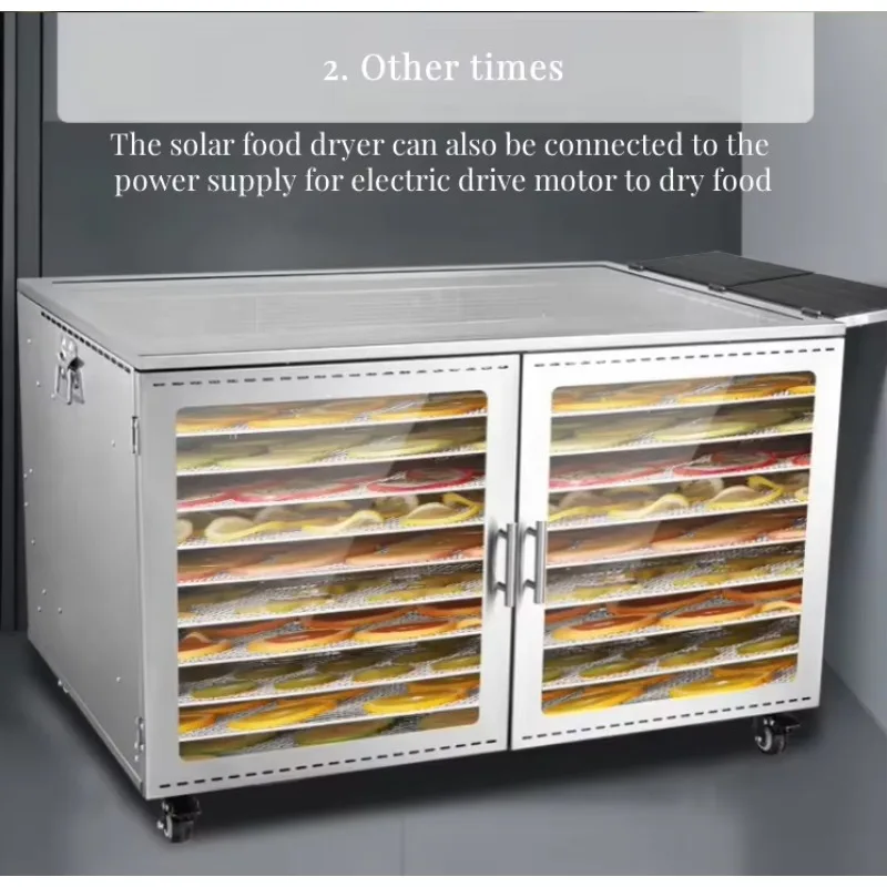 Máquina de Secado Solar de Pescado y Frutas de 50-100 kg, Nuevo Estilo, para Plátanos, Naranjas y Carne