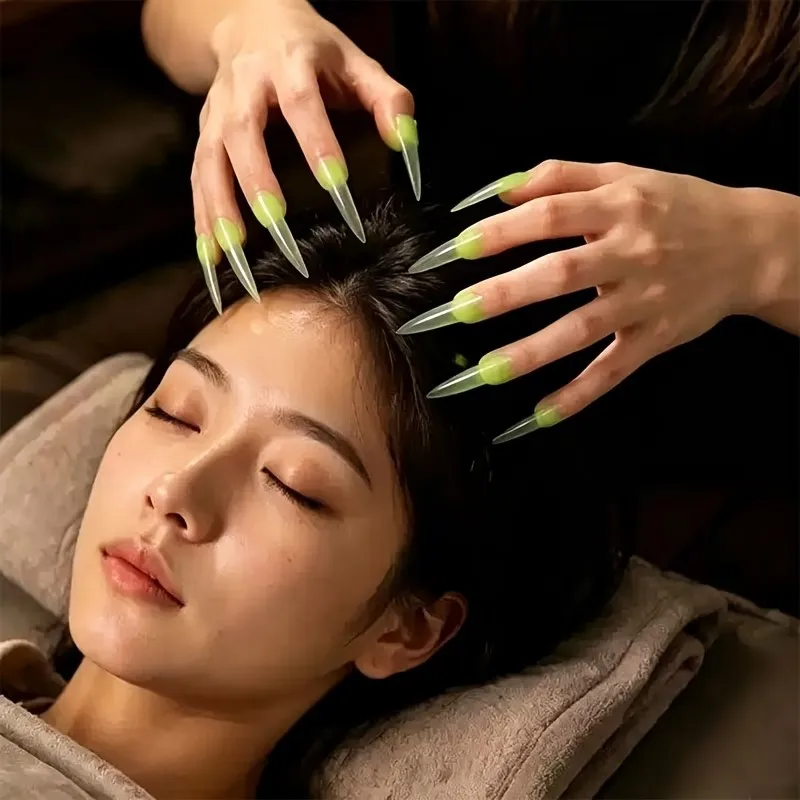 10 Pieces of Fingertip Head Massagers, Finger Cots, Massage Claws, Scalp Relaxation Manual Massage Tools, Suitable for Use All over the Body