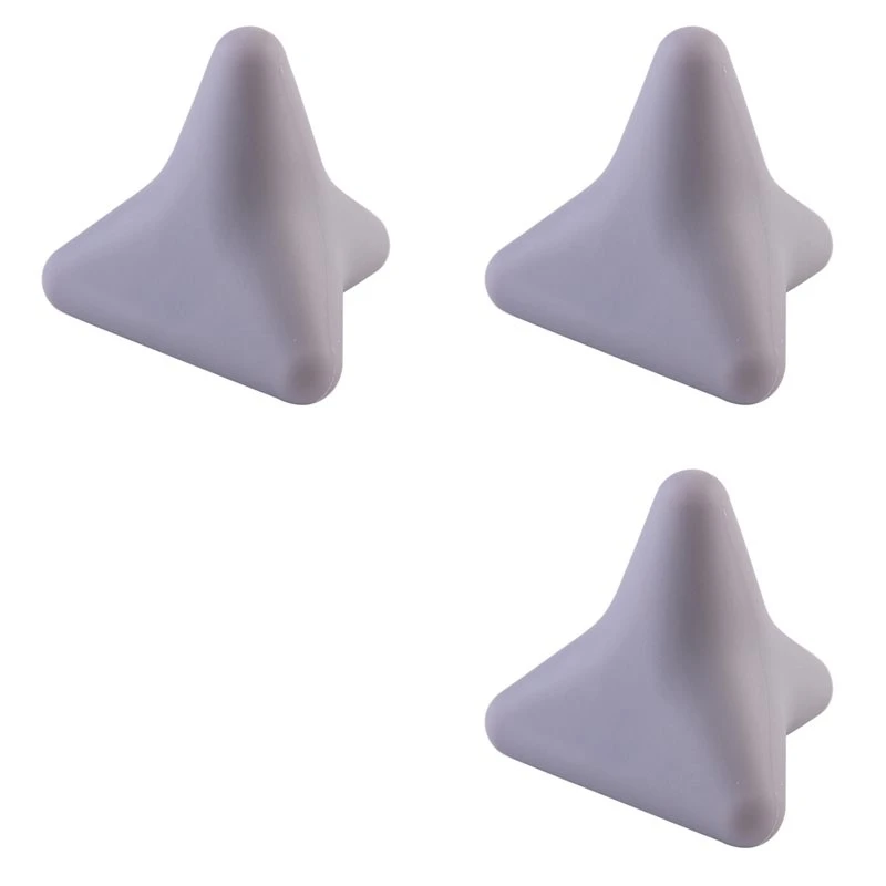 A73U 3X Silicon Massage Cone Solid Ball Psoas Muscle Release Back Neck Scapula Foot Yoga Triangular Relax A