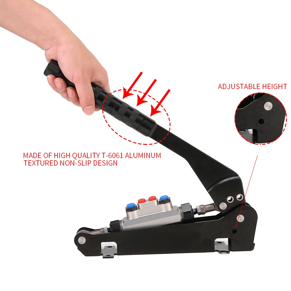 0.75 Bore Hydraulic Handbrake Lever 4 Line Split Diagonal Racing Group N Tandem