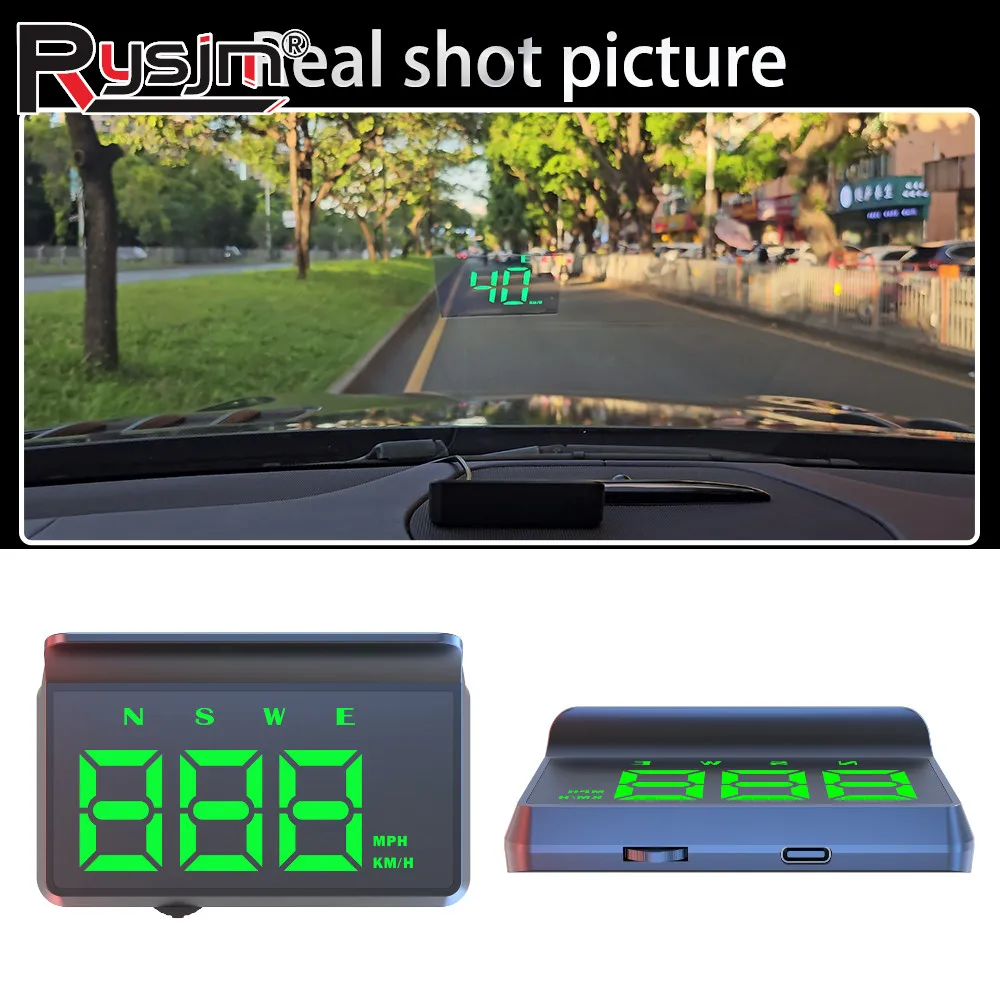 W2S GPS HUD Speeding Alarm System Car Head Up Display On Board Computer Windshield Projector Smart Digital GPS Speedometer