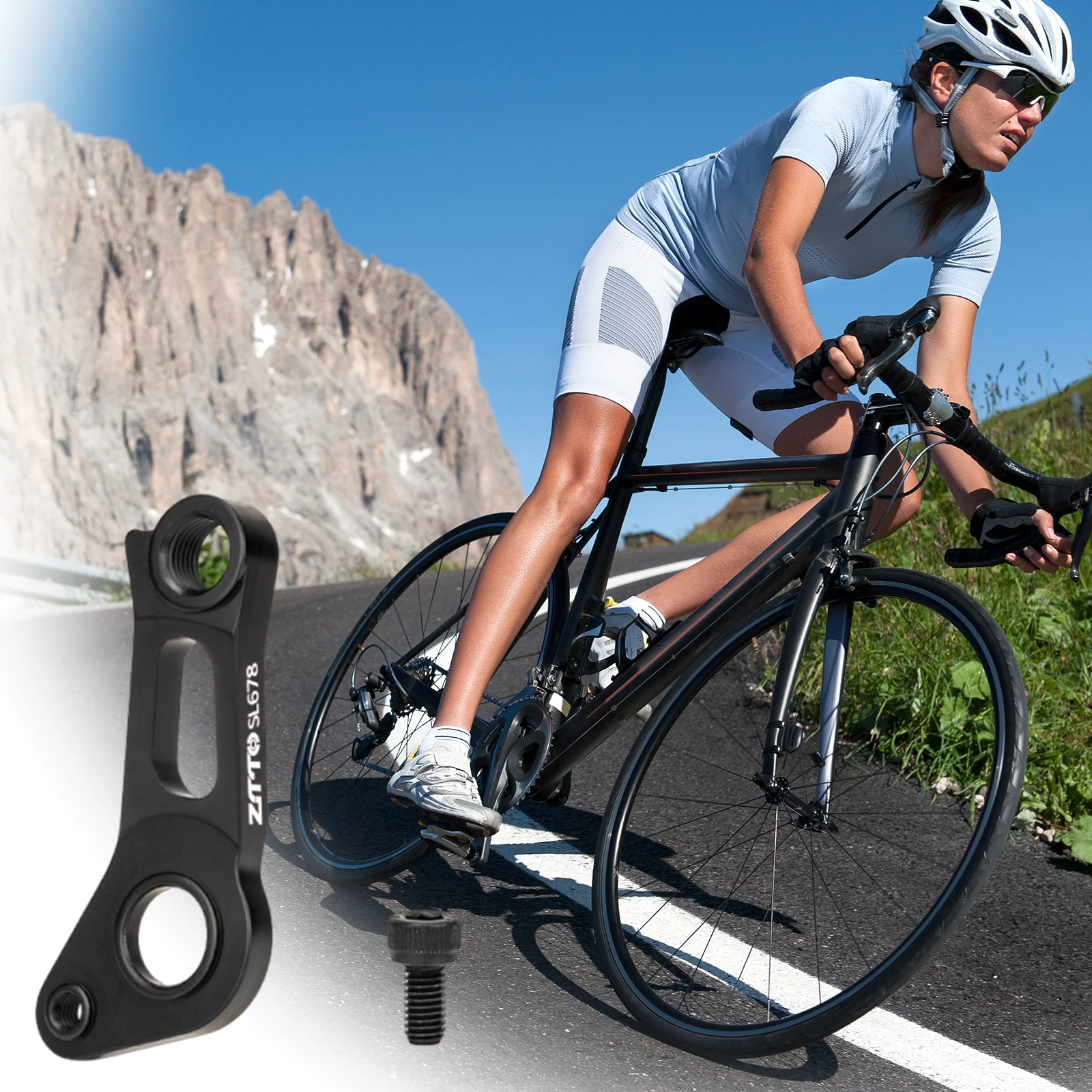 CNC Aluminum Alloy Derailleur Hangers Includes Mounting Screws Gear Mech Hanger Direct Mount for Mountain Bikes Road Bicycles