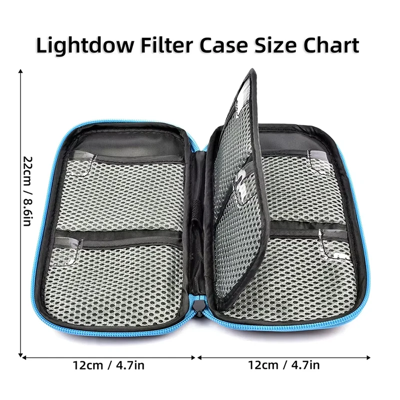 Lightdow Protector Camera Lens Filter Pouch Portable Filters Case Bags Dustproof for 49mm-82mm ND UV CPL FLD Camera Lens Filter