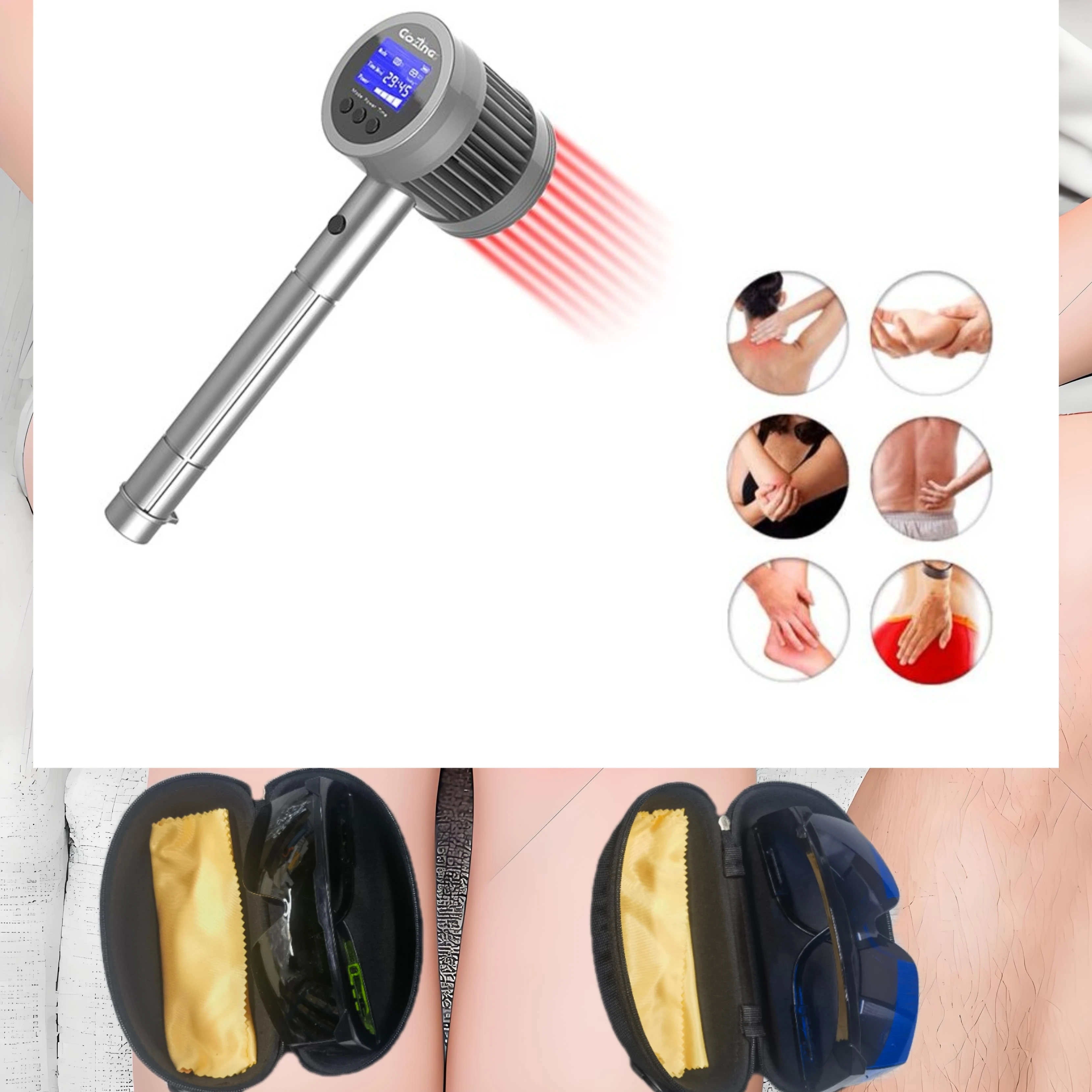 

Аппарат для холодной лазерной терапии для домашнего использования: неинвазивное средство для снятия боли с регулируемыми параметрами при ТМТБ-синдроме и невралгии тройничного нерва