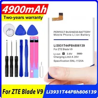 New 4900mAh Replacement Li3931T44P8h806139 Battery for ZTE Blade V9 V10 V9Vita V10Vita A7 Vita A4 A5 Plus in Stock