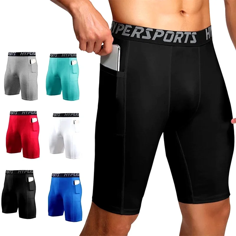 2025 Compression Shorts Men Summer Sportswear Training Tights Gym Fitness Leggings Short Pants Sport Bottoms Running Shorts Men