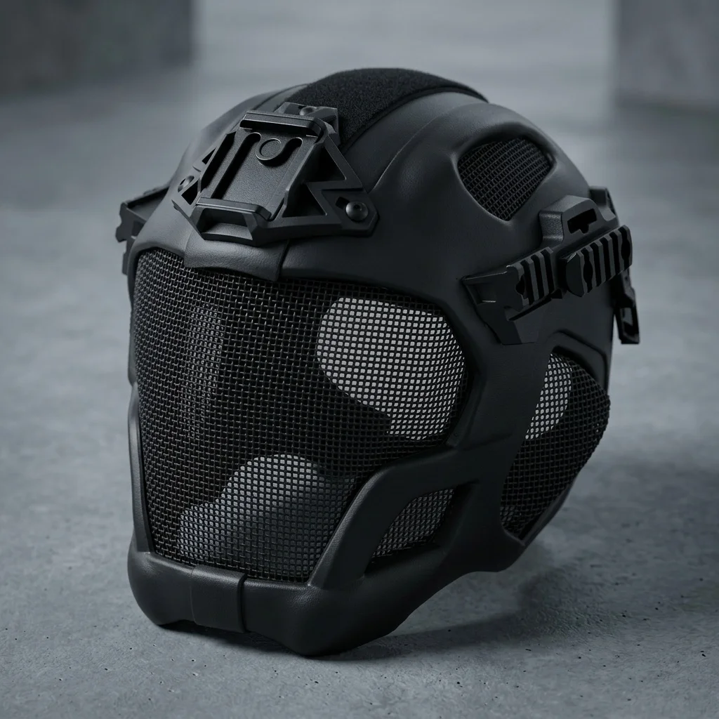 

Tactical Airsoft Helmet Full Face Mask Heavy Duty Headgear for Paintball Shooting Training Motorcycle Outdoor Helmets