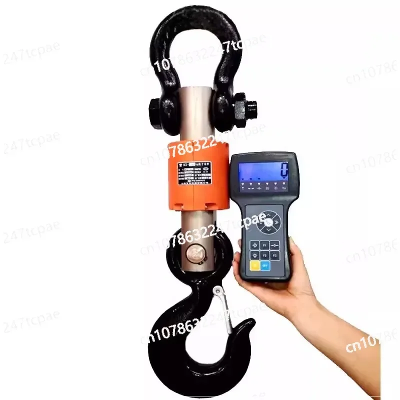 3T 5T 10T Wireless Electronic Crane Scale Circular with Print Wireless Printing Crane scale hook called driving scale