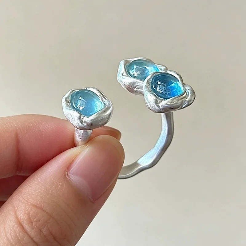 GANPUP Süße Modische Bambus-Perlen Verstellbare Ringe für Frauen Paare Modischer Neuer Fingerring Schmuck Valentinstagsgeschenk Party – Detail 4